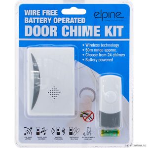ELPINE WIRE FREE BATTERY OPERATED DOOR CHIME KIT