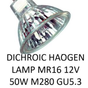 DICHROIC HAOGEN LAMP MR16 12V 50W M280 GU5.3 51MM BULB