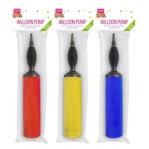 JAUNTY PARTYWARE ASSORTED COLOURS BALLOON PUMP