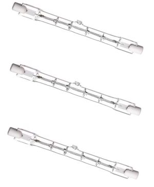 HALOGEN LINER 118 240V 200W CAP R7 CRSIP WHITE LIGHT BULB Pack Of 3