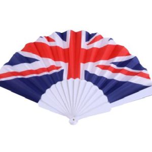 UNION JACK FOLDING HAND FAN 23CM