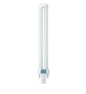 COMPACT FLUORESCENT S TYPE 11W 900LM 2 PIN G23 2700K BULB - WARM WHITE