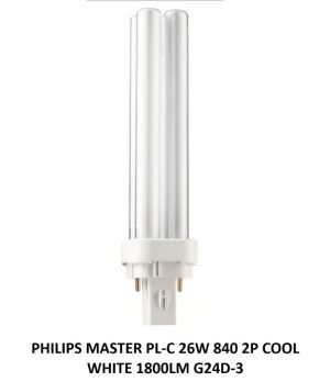 PHILIPS MASTER PL-C 26W 840 2P COOL WHITE 1800LM G24D-3