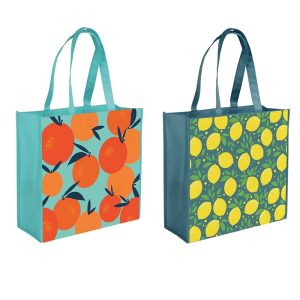 TALLON LARGE SQUARE PP FRUITS SHOPPING BAG 40 X 40CM