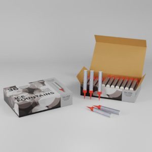 SILVER ICE FOUNTAINS CANDLE 12CM Pack Of 36