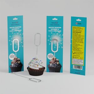 TRAFALGAR SILVER PAINTED CAKE SPARKLER - NO 0