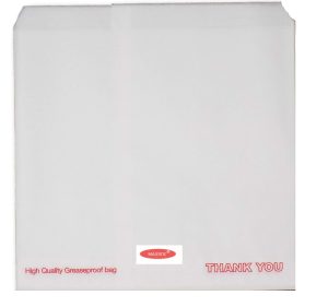 MAJESTIC HIGH QUALITY GREASEPROOF THANK YOU PAPER BAG 7" X 7" Pack Of 1000