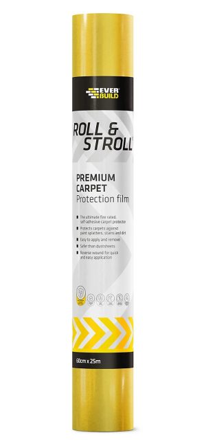 EVERBUILD ROLL & STROLL PREMIUM CARPET PROTECTOR FILM 25M X 60CM