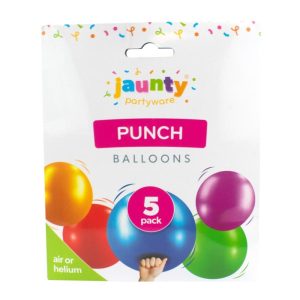 JAUNTY PARTY WARE PUNCH HELIUM BALLOONS Pack Of 5