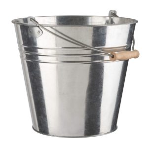 DLUX GALVANIZED METAL BUCKET WITH HANDLE 9LTR
