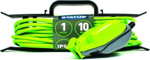 STATUS 13AMP GREEN WATERPROOF EXTENSION LEAD SOCKET 10MTR