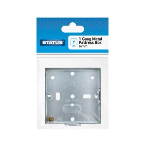 STATUS 1 GANG 16MM METAL PATTRESS BOX