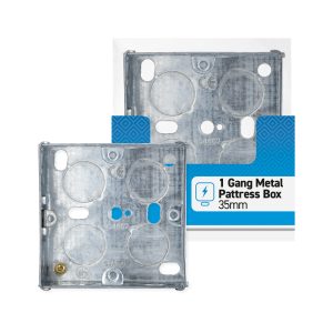 STATUS 1 GANG 35MM METAL PATTRESS BOX