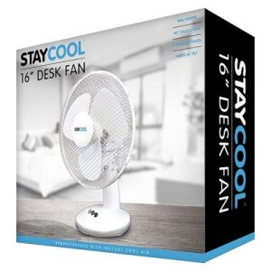 STAYCOOL 16" (40CM) DESK FAN - WHITE