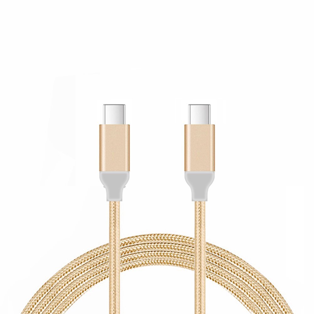 FX FACTORY BRAIDED USB-C TO USB-C DATA CABLE 1M - GOLD