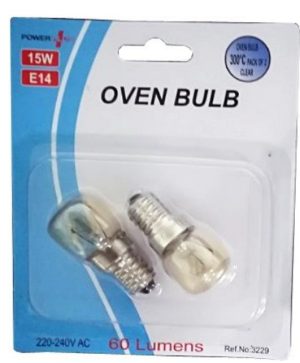POWER PLUS 15W E14 60 LUMENS OVEN BULBS Pack Of 2