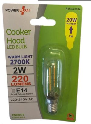 POWER PLUS 2W E14 180 LUMENS COOKER HOOD BULB