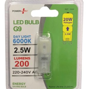 POWER PLUS G9 2.5W DAYLIGHT LED BULB