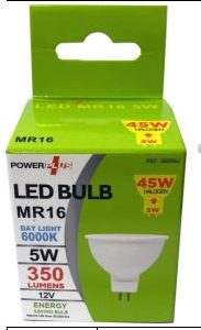 POWER PLUS ENERGY SAVING MR16 5W WARM LIGHT LED BULB