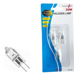 POWER PLUS G4 20W HALOGEN LAMP Pack Of 3