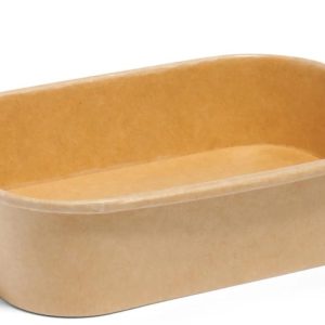 GRAB & GO BROWN PAPER RECTANGLE FOOD CONTAINER 18OZ / 500ML Pack Of 50