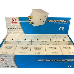 POWER PLUS 3 WAY 13AMP ADAPTER