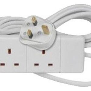 POWER PLUS 2 WAY 13AMP EXTENSION LEAD 2MTR