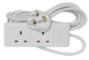 POWER PLUS 2 WAY 13AMP EXTENSION LEAD 5MTR