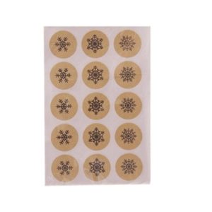 60 CHRISTMAS SNOWFLAKE STICKERS CRAFT LABEL FROZEN PARTY CARD PARTY DECORATION