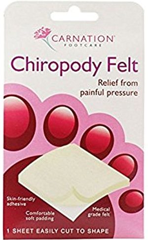 CARNATION CHIROPODY FELT ADHESIVE 5MM [PERSONAL CARE]