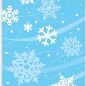 8 CHRISTMAS SNOWFLAKE FROZEN TREAT BAG