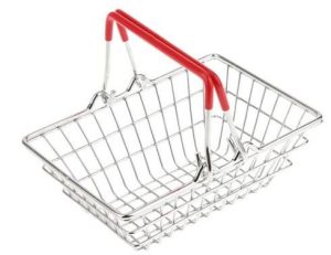 APOLLO MINI CHROME SHOPPING BASKET