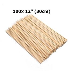 APOLLO BAMBOO SKEWERS 250MM X 3MM Pack Of 100