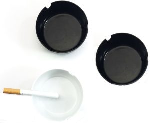 IGNITE BLACK AND WHITE ASHTRAY Pack Of 3