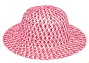 GO GLAM BONNET WITH SILVER THREAD PINK
