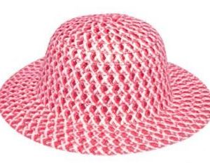 GO GLAM BONNET WITH SILVER THREAD PINK