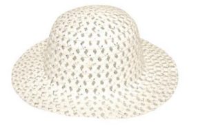 GO GLAM BONNET WITH SILVER THREAD WHITE