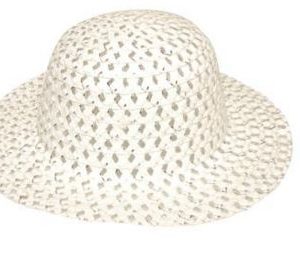 GO GLAM BONNET WITH SILVER THREAD WHITE