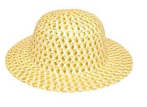 GO GLAM BONNET WITH SILVER THREAD YELLOW