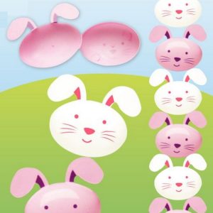 6PK PLASTIC BUNNY EGGS