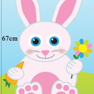 67CM JOINTED BUNNY EASTER DECORATION
