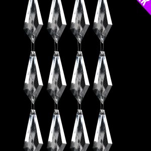12 ACRYLIC HANGING DROPS