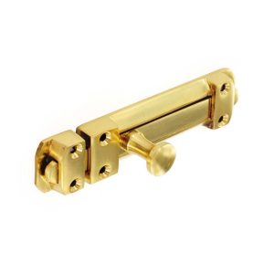 SECURIT S2538 BRASS DOOR BOLT HEAVY 100MM