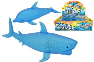 LIGHT UP SQUISHY DOLPHIN & SHARK WITH LIGHT