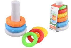 STACKING RINGS IN COLOUR SLEEVE