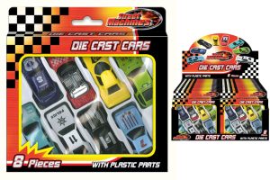 DIE CAST FREE WHEEL CARS Pack Of 8