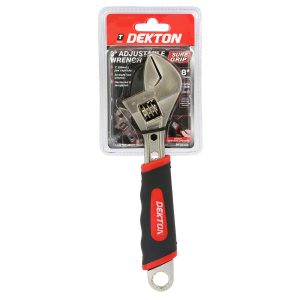 DEKTON SURE GRIP ADJUSTABLE SPANNER 8 INCH