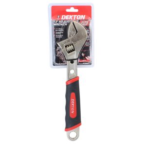 DEKTON SURE GRIP ADJUSTABLE SPANNER 12 INCH