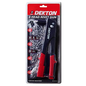 DEKTON 4 IN 1 HEAD RIVET GUN SET