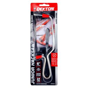 DEKTON JUNIOR HACKSAW WITH BLADE 6 INCH / 150MM WITH 6 EXTRA BLADE